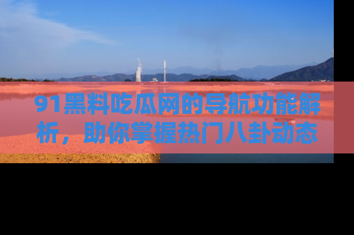 91黑料吃瓜网的导航功能解析，助你掌握热门八卦动态