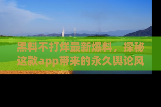 黑料不打烊最新爆料，探秘这款app带来的永久舆论风暴