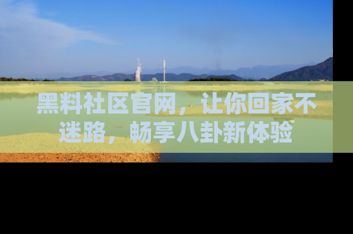 黑料社区官网，让你回家不迷路，畅享八卦新体验
