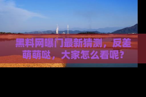 黑料网曝门最新猜测，反差萌萌哒，大家怎么看呢？