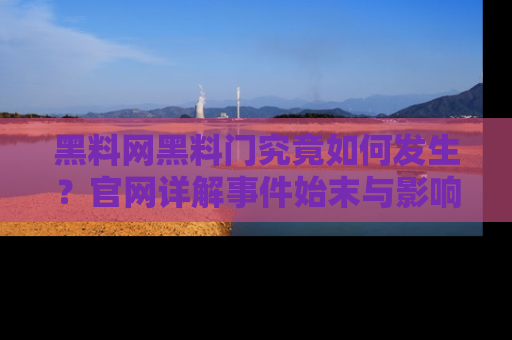 黑料网黑料门究竟如何发生？官网详解事件始末与影响