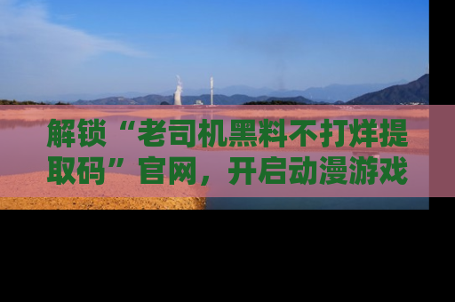 解锁“老司机黑料不打烊提取码”官网，开启动漫游戏的新次元之旅！