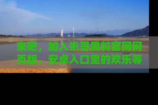 来吧，加入扒哥黑料官网网页版，安卓入口里的欢乐等着你！