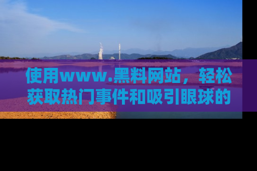 使用www.黑料网站，轻松获取热门事件和吸引眼球的黑料