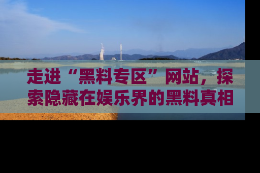 走进“黑料专区”网站，探索隐藏在娱乐界的黑料真相